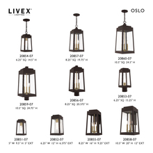 Livex Lighting 20860-07 - 3 Lt Bronze Outdoor Pendant Lantern