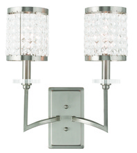  50572-91 - 2 Light Brushed Nickel Wall Sconce