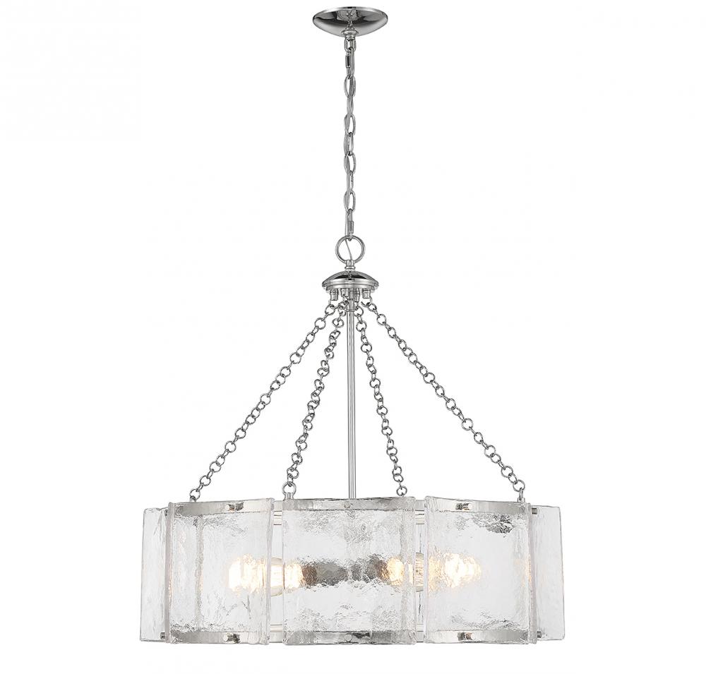 Genry 5-Light Pendant in Polished Nickel