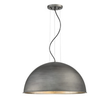 Savoy House 7-5014-3-85 - Sommerton 3-Light Pendant in Rubbed Zinc with Silver Leaf