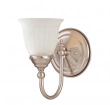  8-1062-1-SN - Brunswick 1-Light Bathroom Vanity Light in Satin Nickel