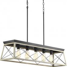 Progress P400048-143 - Briarwood Collection Five-Light Linear Chandelier