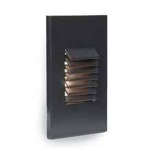 WAC US WL-LED220F-AM-BK - LED Vertical Louvered Step and Wall Light