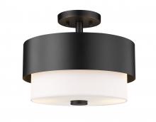  495SF13-MB - 2 Light Semi Flush Mount