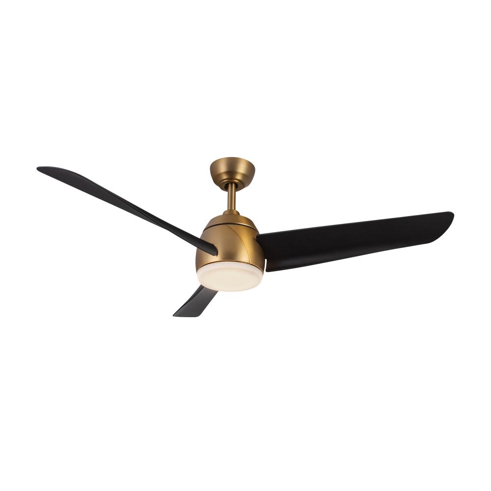 Thalia 54-in Brushed Gold/Matte Black LED Ceiling Fan