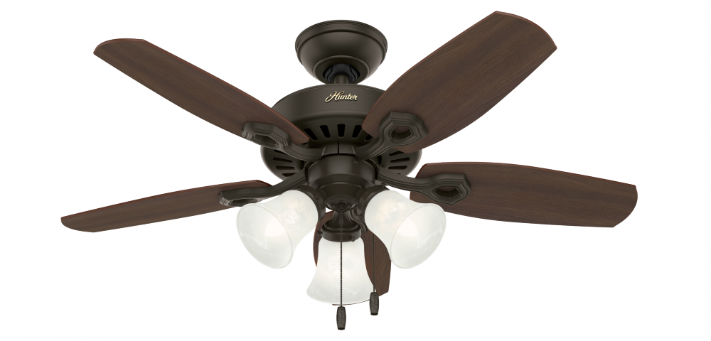 Hunter 42 inch Builder New Bronze Ceiling Fan with LED Light Kit and Pull Chain