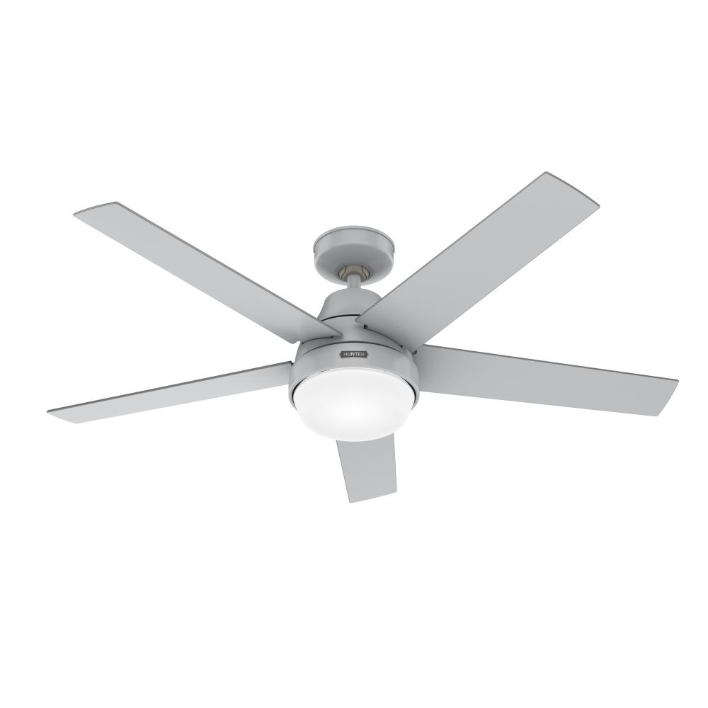 Hunter 52 inch Wi-Fi Aerodyne Dove Grey Ceiling Fan with LED Light Kit and Handheld Remote