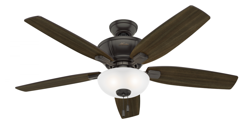 Hunter 52 inch Kenbridge Noble Bronze Ceiling Fan with LED Light Kit and Pull Chain