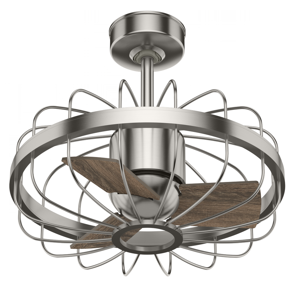 Hunter 16 inch Roswell Brushed Nickel Ceiling Fan and Wall Control