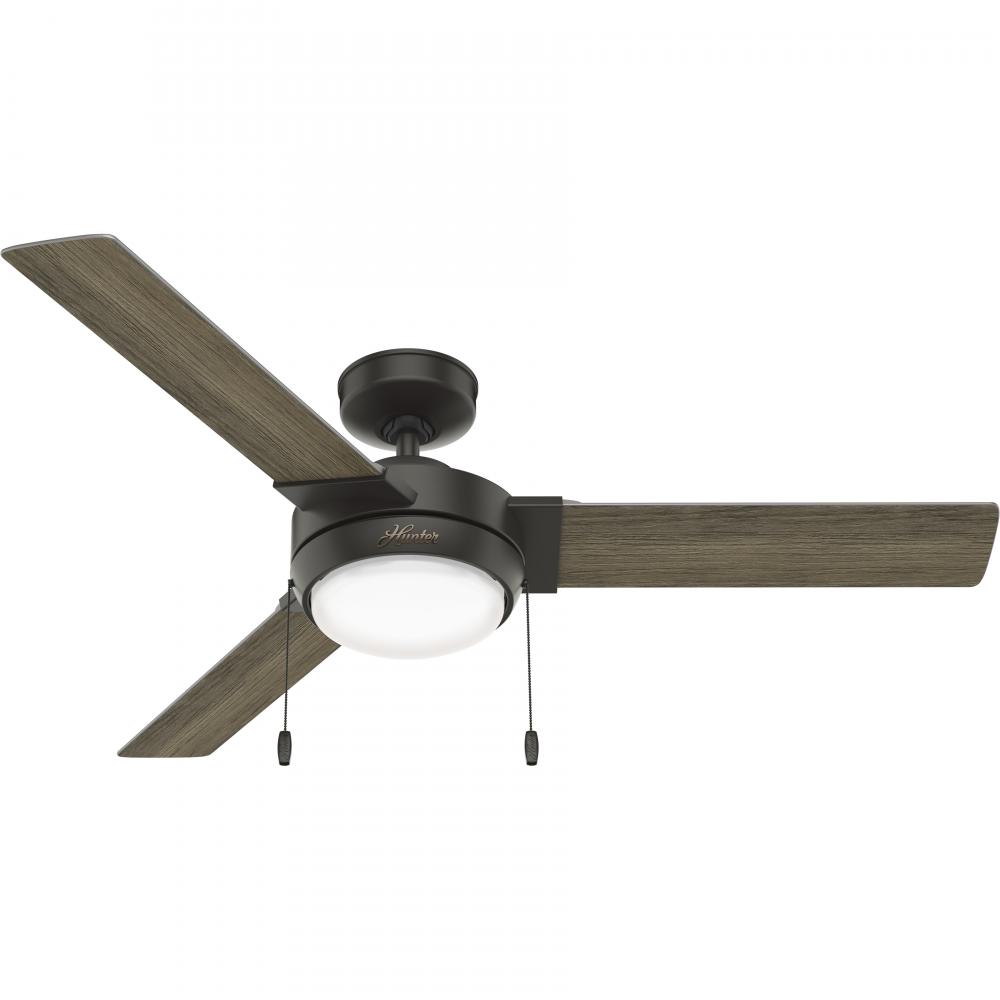Hunter 52 inch Mesquite Noble Bronze Ceiling Fan with LED Light Kit and Pull Chain
