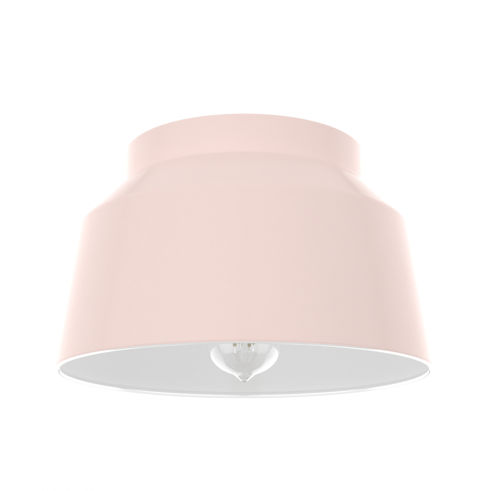 Hunter Cranbrook Blush Pink 1 Light Flush Mount Ceiling Light Fixture