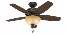 Hunter 52218 - Hunter 42 inch Builder New Bronze Ceiling Fan with LED Light Kit and Pull Chain