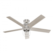 Hunter 52656 - Hunter 52 Inch Xidane Brushed Nickel Ceiling Fan With Led Light Kit And Handheld Remote