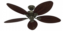 Hunter 50473 - Hunter 54 inch Bayview Provencal Gold Damp Rated Ceiling Fan and Pull Chain
