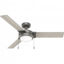 Hunter 51311 - Hunter 52 inch Mesquite Matte Silver Ceiling Fan with LED Light Kit and Pull Chain