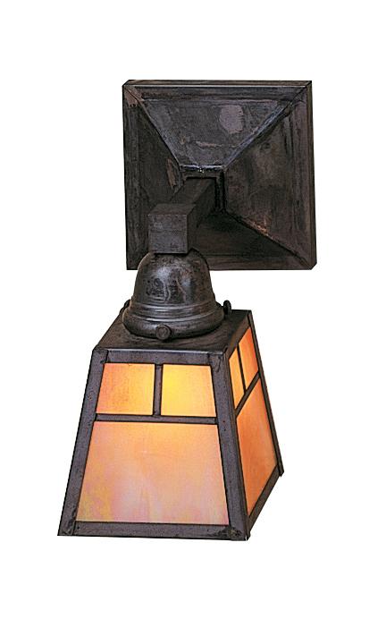 a-line shade one light sconce with t-bar overlay