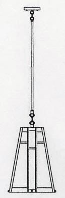 12" asheville stem mount pendant