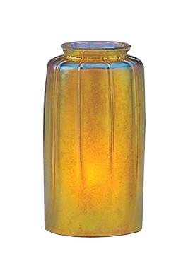 gold lustre mouth blown glass shade