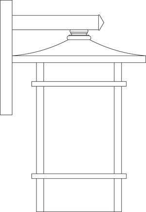 7" katsura wall mount with toshi overlay