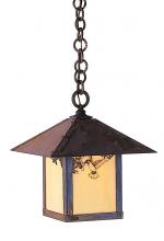 Arroyo Craftsman EH-12AGW-RC - 12" evergreen pendant with classic arch overlay