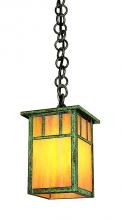 Arroyo Craftsman HH-4LAGW-RB - 4" huntington one light pendant with classic arch overlay
