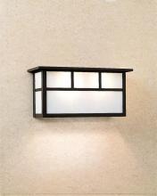 Arroyo Craftsman HS-14SDTGW-BK - 14" huntington short body sconce with double t-bar overlay