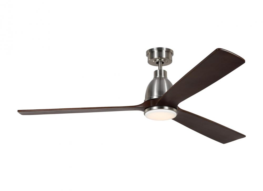 Bryden Smart 60" Dimmable Indoor/Outdoor Integrated LED Brushed Steel Ceiling Fan