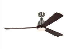 Visual Comfort & Co. Fan Collection 3BRYSM60BSD - Bryden Smart 60" Dimmable Indoor/Outdoor Integrated LED Brushed Steel Ceiling Fan
