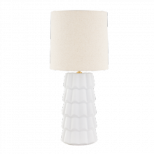 Mitzi by Hudson Valley Lighting HL712201-AGB/CTW - Maisie Table Lamp