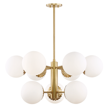 Mitzi by Hudson Valley Lighting H193809-AGB - Paige Chandelier