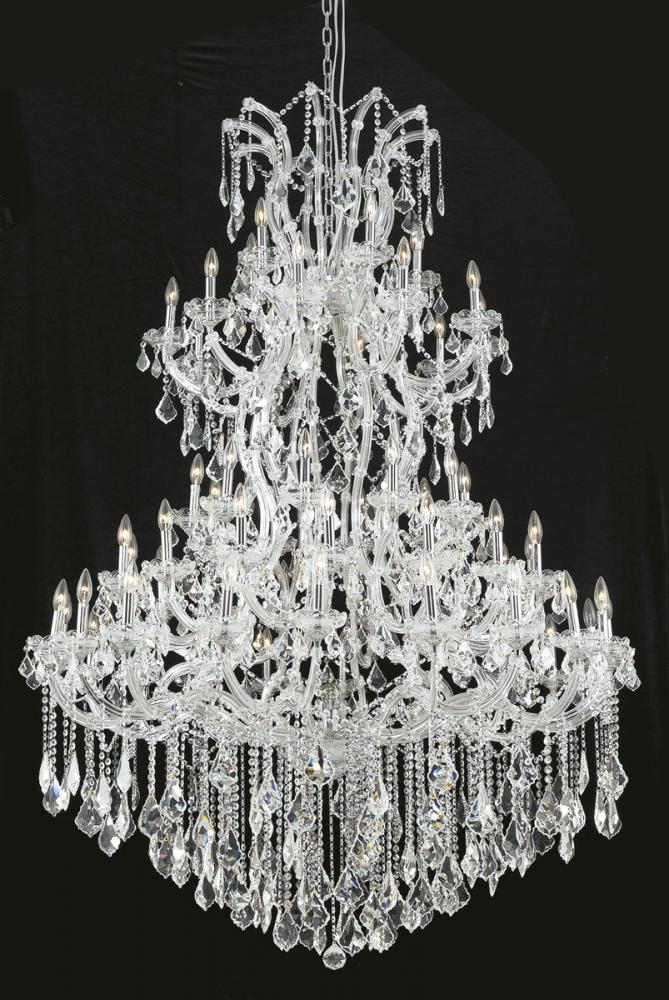 Maria Theresa 61 Light Chrome Chandelier Clear Royal Cut Crystal