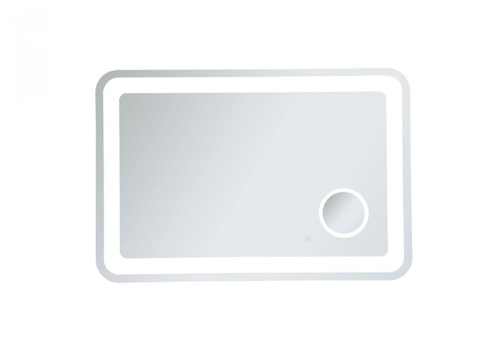 Lux 27inx40in Hardwired LED Mirror with Magnifier and Color Changing Temperature