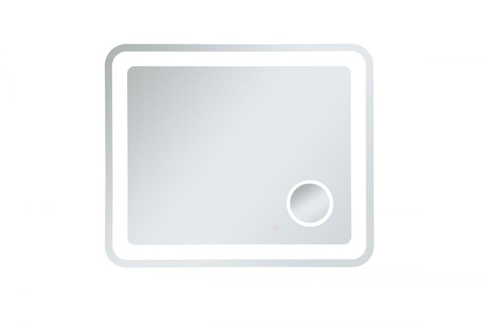 Lux 30inx36in Hardwired LED Mirror with Magnifier and Color Changing Temperature
