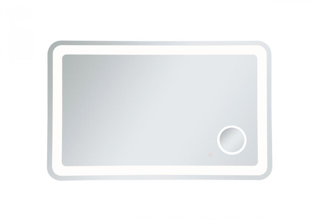 Lux 30inx48in Hardwired LED Mirror with Magnifier and Color Changing Temperature