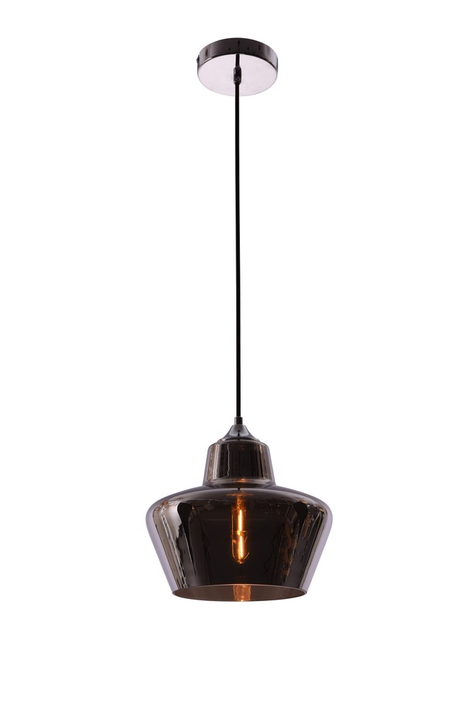 Collins Collection Pendant D9.5in H9in Lt:1 Smoke Finish