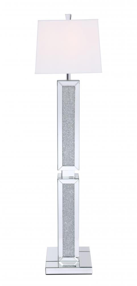 Sparkle Collection 1-light Silver Crystal floor Lamp