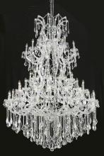 Elegant 2800G54C/RC - Maria Theresa 61 Light Chrome Chandelier Clear Royal Cut Crystal