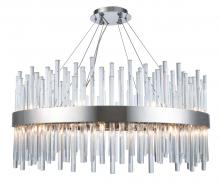 Elegant 3000D32C - Dallas 18 Light Chrome Chandelier Clear Royal Cut Crystal