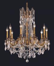 Elegant 9210D28FG/RC - Rosalia 10 Light French Gold Chandelier Clear Royal Cut Crystal
