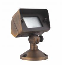 Elegant C046 - Flood Light W2in D4in H6in Antique Brass Includes Stake G4 Halogen 35w(Light Source Not Included)