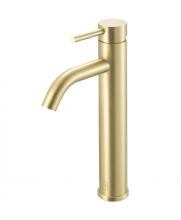 Elegant FAV-1007BGD - Victor Single Hole Single Handle Bathroom Faucet in Brushed Gold