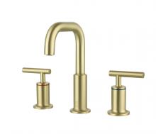 Elegant FAV-1010BGD - Tobias 8 Inch Widespread Double Handle Bathroom Faucet in Brushed Gold
