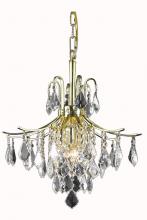 Elegant LD8100D16G - Amelia Collection Pendant D16in H20in Lt:6 Gold Finish