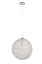 Elegant LDPD2070 - Lilou Collection Pendant D15.7 H16.8 Lt:1 Chrome and Clear Finish