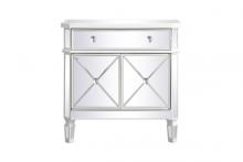 Elegant MF6-1002AW - 32 Inch Mirrored Cabinet in Antique White