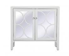 Elegant MF82002WH - 36 Inch Mirrored Cabinet in White