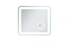 Elegant MRE52730 - Lux 27inx30in Hardwired LED Mirror with Magnifier and Color Changing Temperature