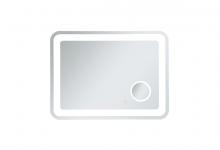 Elegant MRE52736 - Lux 27inx36in Hardwired LED Mirror with Magnifier and Color Changing Temperature
