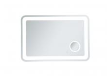 Elegant MRE52740 - Lux 27inx40in Hardwired LED Mirror with Magnifier and Color Changing Temperature