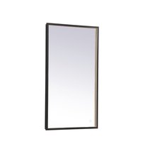 Elegant MRE61836BK - Pier 18x36 Inch LED Mirror with Adjustable Color Temperature 3000k/4200k/6400k in Black